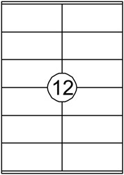 Etiket Quantore 105x48mm 1200st 100 Vel