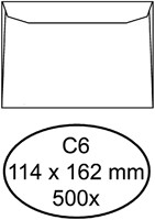 Envelop Quantore bank C6 114x162 80gr wt 500 Stuk