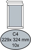 Envelop Quantore bordrug C4 229x324 120gr zk wt 10 Stuk