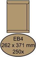 Envelop Quantore akte EB4 262x371 100gr bruinkraft 250 Stuk