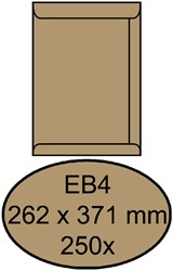 Envelop Quantore akte EB4 262x371 100gr bruinkraft 250 Stuk