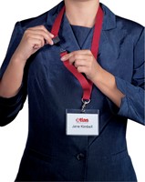 Textielkoord Durable 8137 karabijnhaak rood 1 Stuk-2