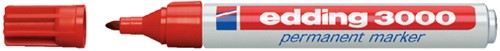 Viltstift edding 3000 rond 1.5-3mm rood 4 Stuk-2
