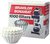 Koffiefilter Bravilor 245mm 1000 Stuk