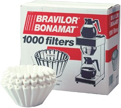 Koffiefilter Bravilor 245mm 1000 Stuk