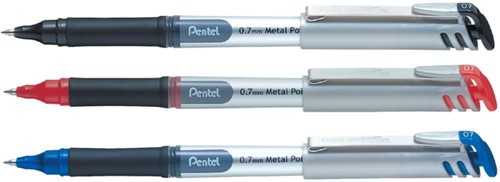 Rollerpen Pentel BL17 Energel M rood 1 Stuk-2