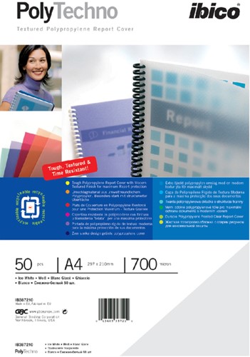 Voorblad GBC A4 PP 700micron ICE wit 50 Stuk-2