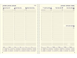 Kantoor- en bureauagenda's weekoverzicht met spiraal