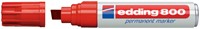 Viltstift edding 800 schuin 4-12mm rood
