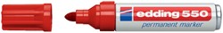 Viltstift edding 550 rond 3-4mm rood 1 Stuk