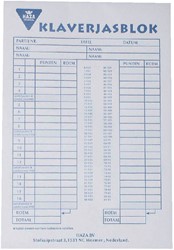 Scoreblok Klaverjas 50 vel 1 Stuk
