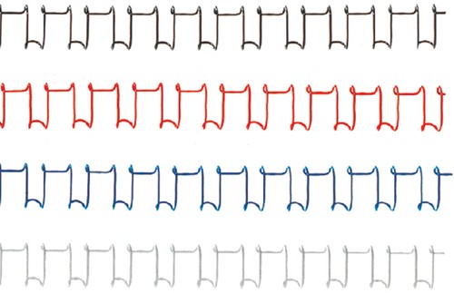 Draadrug GBC 9.5mm 34rings A4 zwart 100 Stuk-2