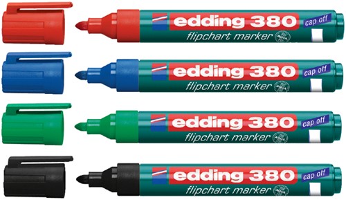 Viltstift edding 380 flipover rond 1.5-3mm blauw 1 Stuk-2
