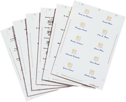 Badgekaart Durable 1451 bedrukbaar 30x60mm 540st 540 Stuk