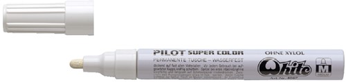 Viltstift PILOT Super SC-W M wit 1 Stuk