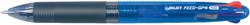Balpen PILOT Begreen 4kleuren Feed GP4 M blauw 1 Stuk