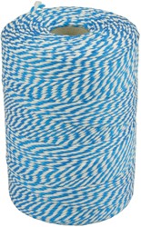 Touw Muller katoen 50 gram 45 meter blauw/wit 1 Stuk