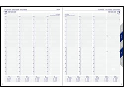 Kantoor- en bureauagenda's met kolommen