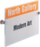 Deurbordje Durable crystal sign 4825 210x297mm 1 Stuk