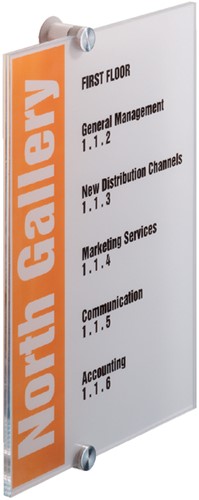 Deurbordje Durable crystal sign 4825 210x297mm 1 Stuk-2