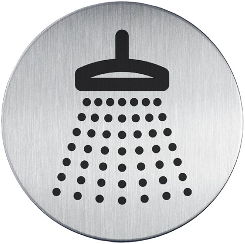 Infobord pictogram Durable 4938 douche 83mm 1 Stuk