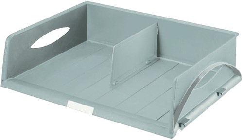 Brievenbak Leitz Sorty Jumbo A3 dwars grijs 1 Stuk