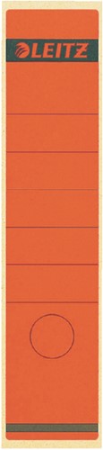 rugetiket Leitz  62x285mm zelfkl rood 10 Vel