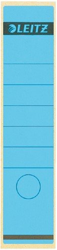 Rugetiket Leitz 62x285mm zelfkl blauw 10 Vel