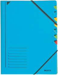 Sorteermap Leitz 7vaks karton blauw 1 Stuk