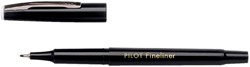 Fineliner PILOT SW-PPF F zwart 1 Stuk