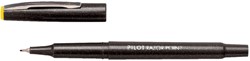 Fineliner PILOT Razor Point SW-10 PP F zwart 1 Stuk