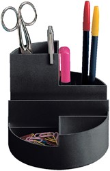 Pennenkoker MAUL roundbox 7 vakken 140x125mm zwart 1 Stuk