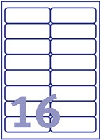 Etiket Avery J8562-25 99.1x33.9mm tr 400st 25 Vel-2