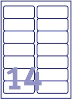 Etiket Avery L7163-40 99.1x38.1mm wit 560stuks 40 Vel-2