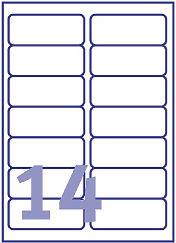 Etiket Avery J8163-10 99.1x38.1mm wit 140st 10 Vel-2