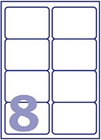 Etiket Avery L7165-40 99.1x67.7mm wit 320st 40 Vel-2