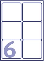 Etiket Avery J8166-25 99.1x93.1mm wit 150st 25 Vel-2