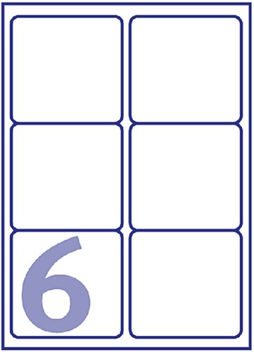 Etiket Avery J8166-25 99.1x93.1mm wit 150st 25 Vel-2