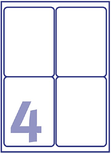 Etiket Avery J8169-10 99.1x139mm wit 40stuks 10 Vel-2