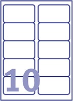 Etiket Avery J8173-10 99.1x57mm wit 100stuks 10 Vel-2