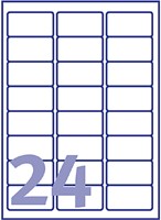 Etiket Avery J8159-25 63.5x33.9mm wit 600st 25 Vel-2