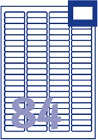 Etiket Avery L7656-25 46x11.1mm wit 2100st 25 Vel-2