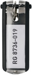 Sleutellabel Durable 1957 met ring zwart 1 Stuk