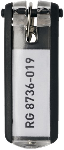 Sleutellabel Durable 1957 met ring zwart 1 Stuk