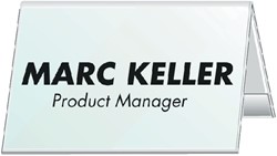 Tafelnaambord Durable 8051 52x100mm transp 1 Stuk