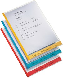 L-map Leitz A4 0.15 gekl rand tr 6st 6 Stuk