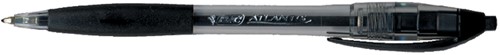 Balpen Bic Atlantis classic grip clic M zwart 36 Stuk-2