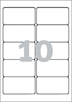 Etiket Avery L4744REV-25 96x50.8mm wit 250stuks 25 Vel-2