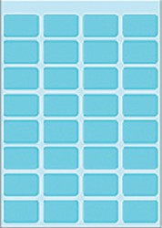 Etiket HERMA 3643 12x19mm blauw 160st 5 Vel