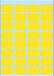 Etiket HERMA 3641 12x19mm geel 160stuks 5 Vel
